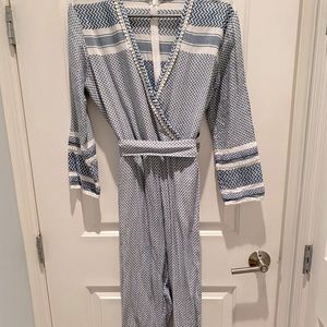 Dodo Bar Or Miriam Blue and White Jumpsuit